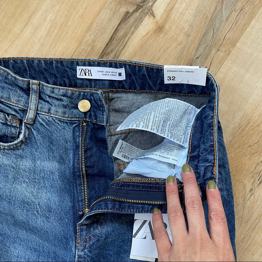 Zara | Straight Full Length Jeans | 0 - Picture 3 of 3